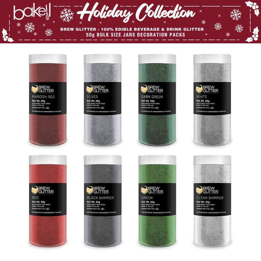 Christmas Brew Glitter Combo Pack B (8 PC SET) 50 Gram Jar - Bakell