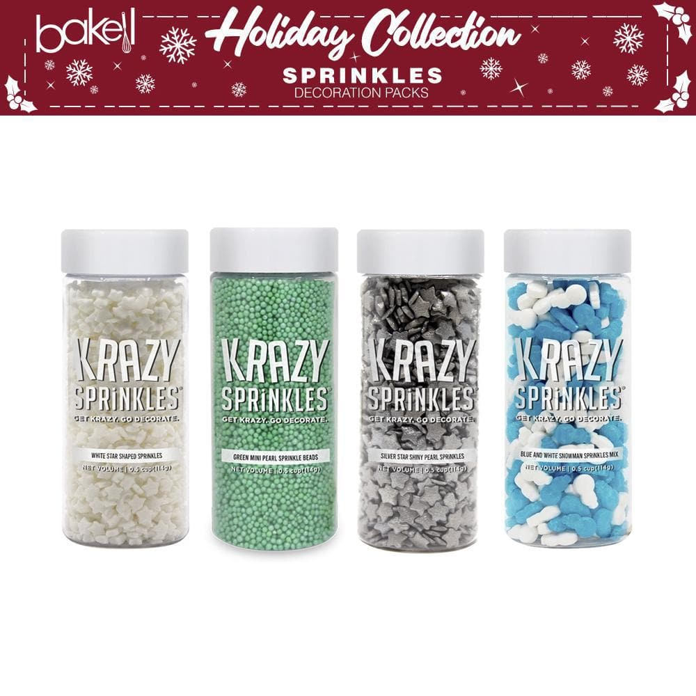 Christmas Krazy Sprinkles Combo Pack A (4 PC SET) - Bakell