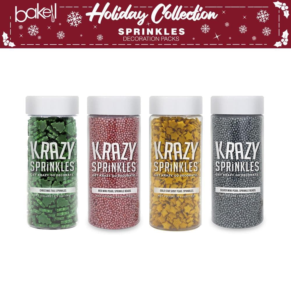 Christmas Collection Krazy Sprinkles Combo Pack B (4 PC SET) - Bakell