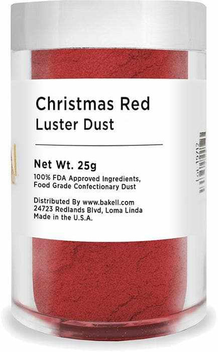 Christmas Luster Dust Combo Pack A (12 PC SET) 25 Gram Jar - Bakell