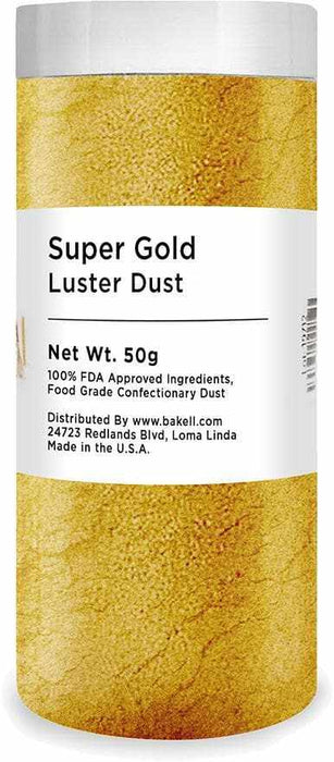 Bakell Super Gold Luster Dust 4 Gram Jar