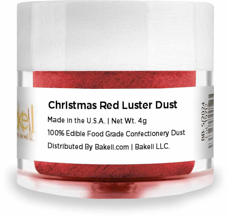 Christmas Collection 8 PC Luster Dust Set A | Red & Gold | Bakell