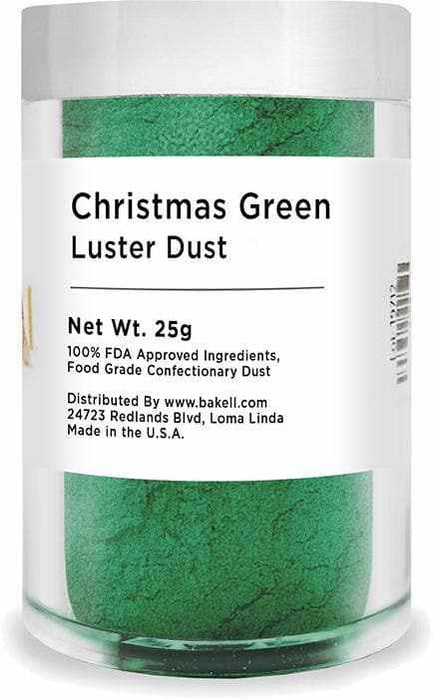 Christmas Collection Luster Dust Combo Pack B (8 PC SET) 25 Gram Jar-Luster Dust_Combo Pack-bakell