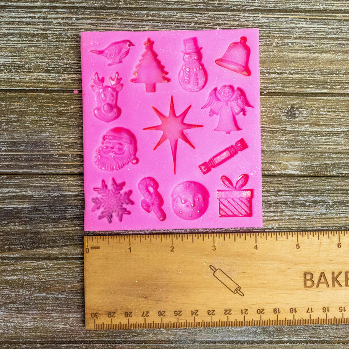 Christmas Figures Silicone Mold - Bakell.com