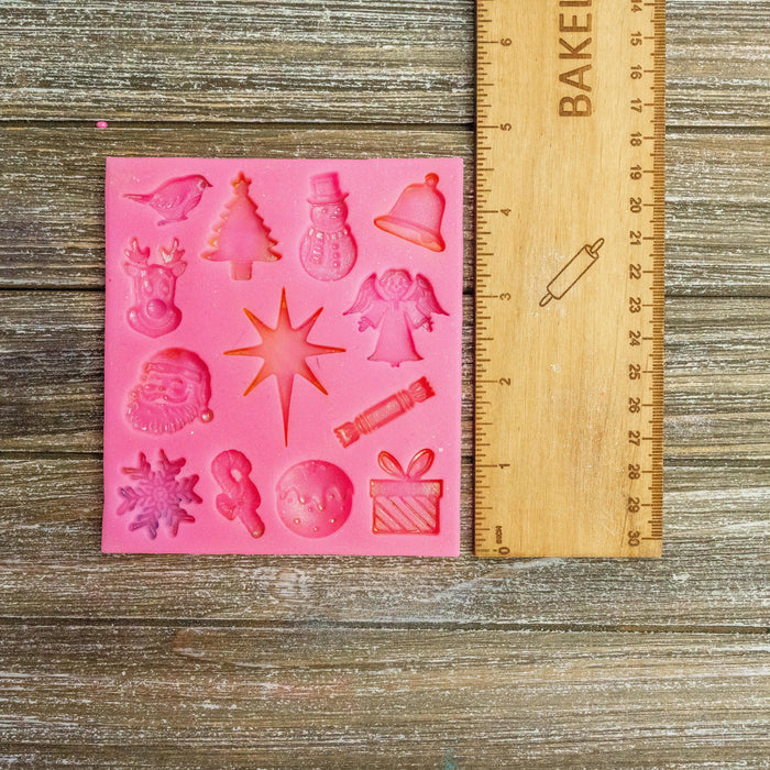 Christmas Figures Silicone Mold - Bakell.com