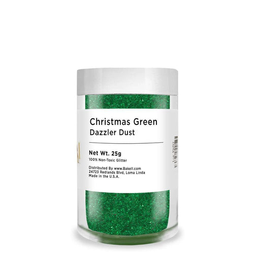 Bulk Size 25g Christmas Green Dazzler Dust | Bakell