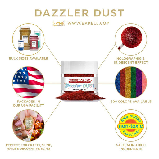 Christmas Red Dazzler Dust® Private Label-Private Label_Dazzler Dust-bakell