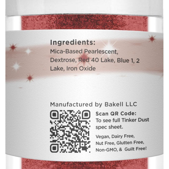 Bulk Size Christmas Red Tinker Dust | Bakell