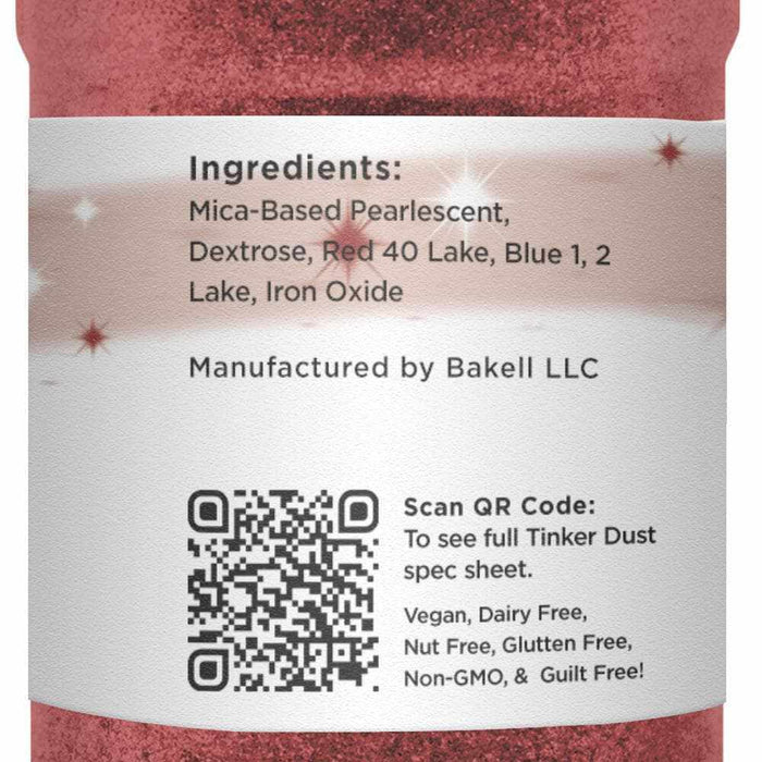 Christmas Red Tinker Dust glitter 45g Shaker  | Bakell