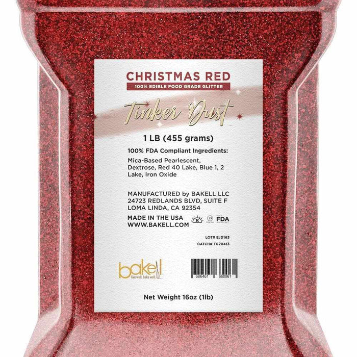 Bulk Size Christmas Red Tinker Dust | Bakell