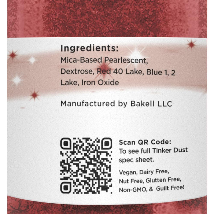 Christmas Red Tinker Dust Glitter Private Label | Bakell