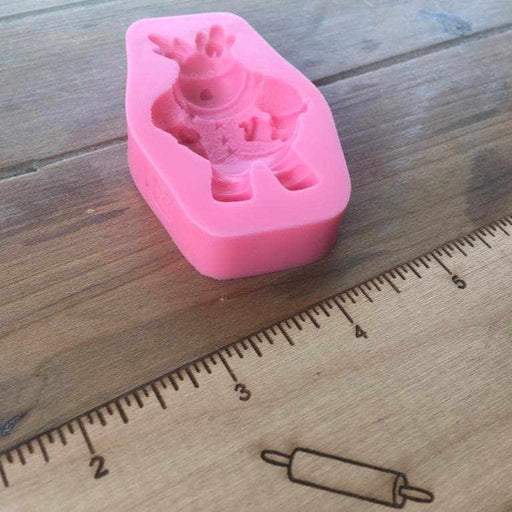 Bakell™ Christmas Reindeer holding bell Silicone Mold | Bakell.com