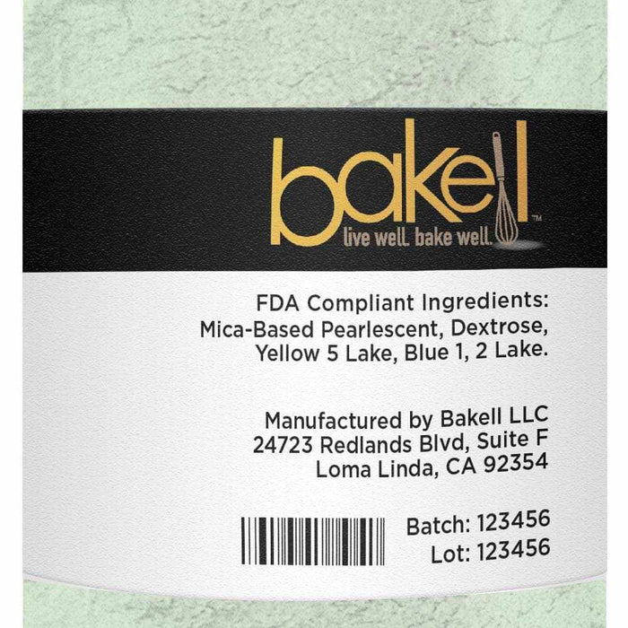 Pale Green Luster Dust | 100% Edible & Kosher Pareve | Wholesale | Bakell.com