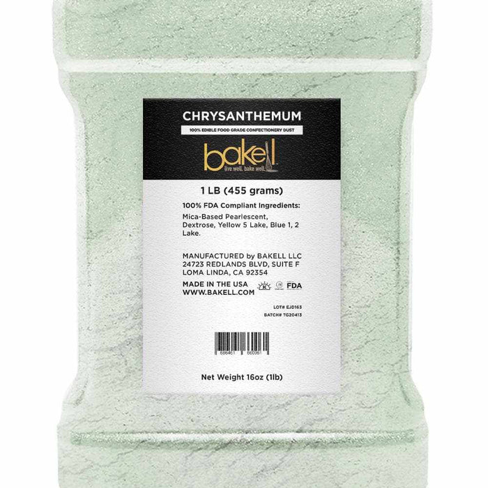 Pale Green Luster Dust | 100% Edible & Kosher Pareve | Wholesale | Bakell.com