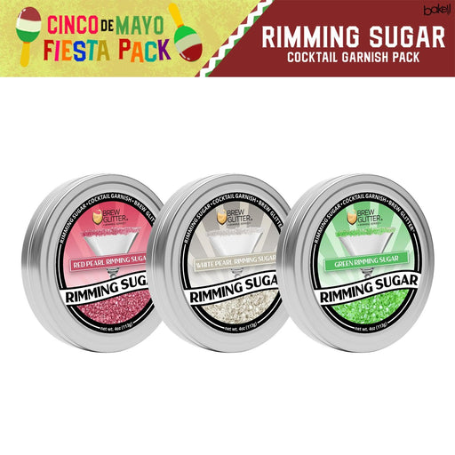 Cinco de Mayo Cocktail Rimming Sugar Mariachi Combo Pack (3PC SET)-Rimming Sugar_Pack-bakell