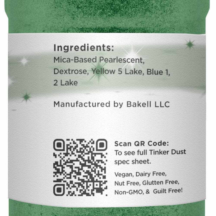 Classic Green Tinker Dust glitter 45g Shaker  | Bakell