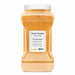 1kg bulk Classic Orange Luster Dust in a clear plastic jar with a white lid.