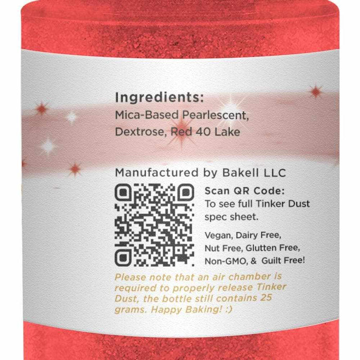  BAKELL® Edible Glitter Spray Pump, (25g), TINKER DUST Edible  Glitter, KOSHER Certified, 100% Edible Glitter