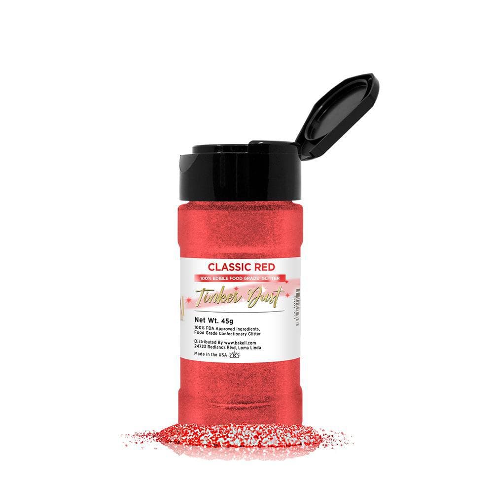 Classic Red Tinker Dust glitter 45g Shaker  | Bakell