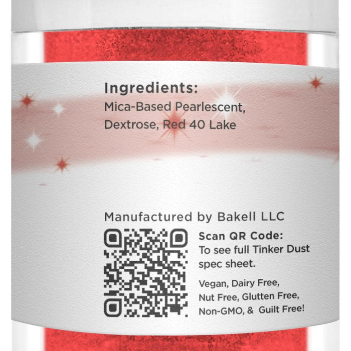 Classic Red Tinker Dust Glitter Private Label | Bakell