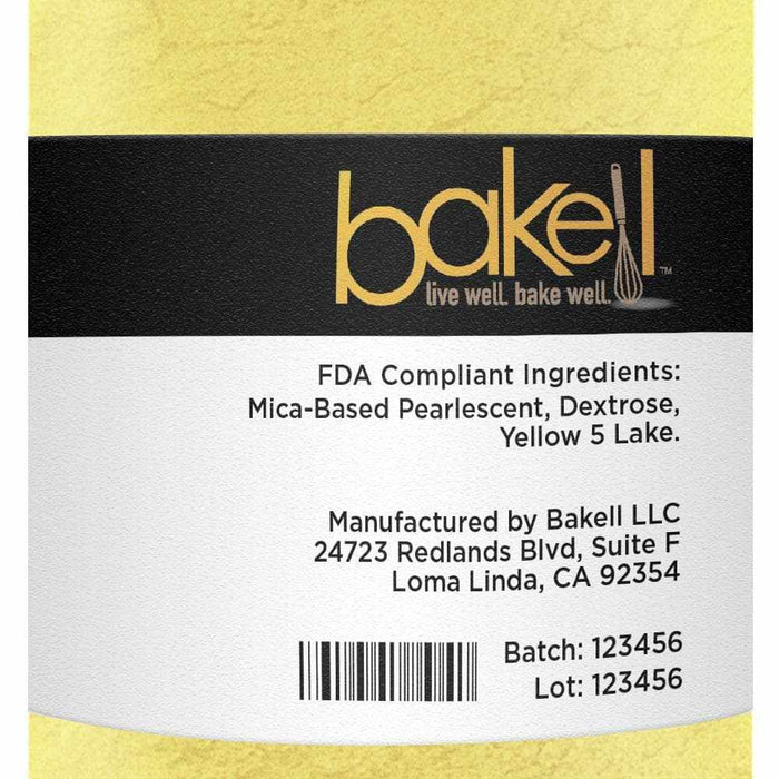 Yellow Luster Dust | 100% Edible & Kosher Pareve | Wholesale | Bakell.com
