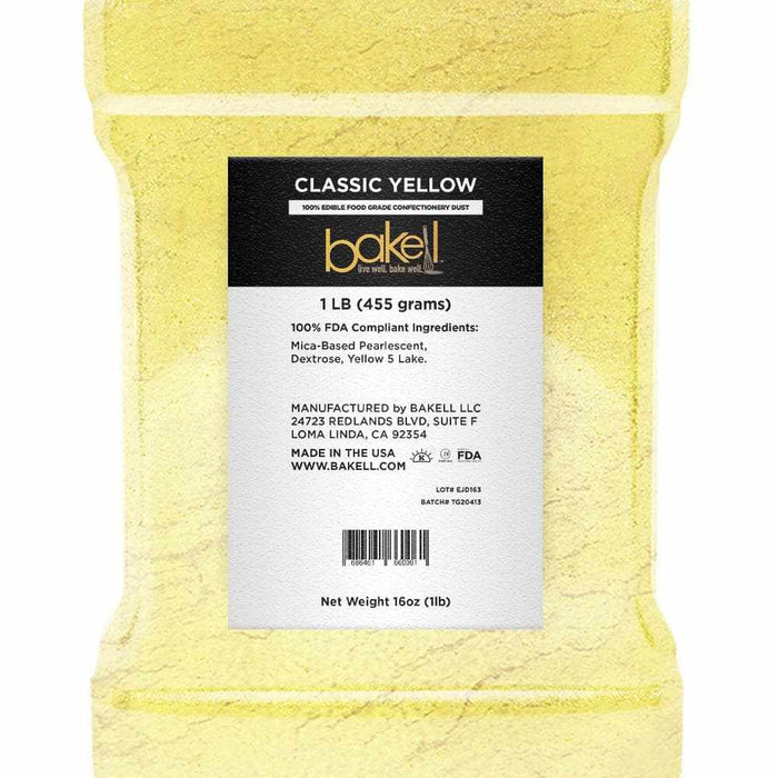 Yellow Luster Dust | 100% Edible & Kosher Pareve | Wholesale | Bakell.com