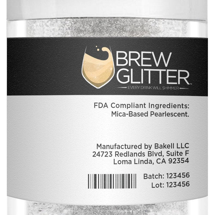 Clear Private Label Brew Glitter for Drinks | Clear  | Bakell