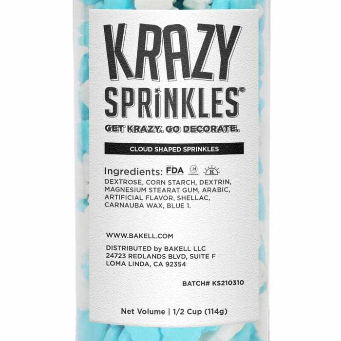 Cloud Shaped Sprinkles by Krazy Sprinkles® | Bakell.com