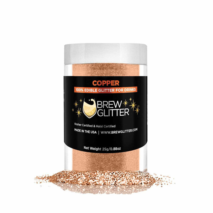 Copper Brew Glitter®, Bulk Size | Beverage & Beer Glitters from Bakell