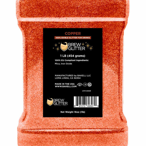 Purchase EU Compliant Copper Edible Drink Glitter | Bulk Sizes