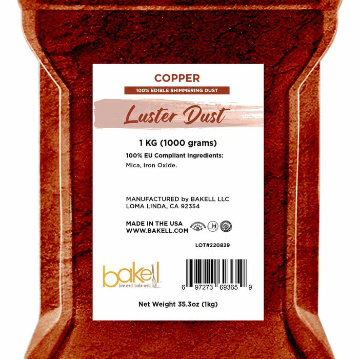 Copper Luster Dust E171 Free | Bulk Sizes for purchase at a discount!
