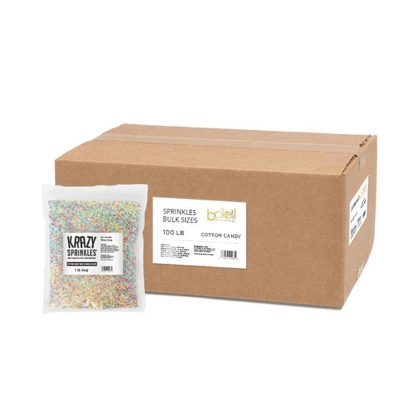 Cotton Candy Mini Beads | #1 Krazy Sprinkles | Bakell 1 lb