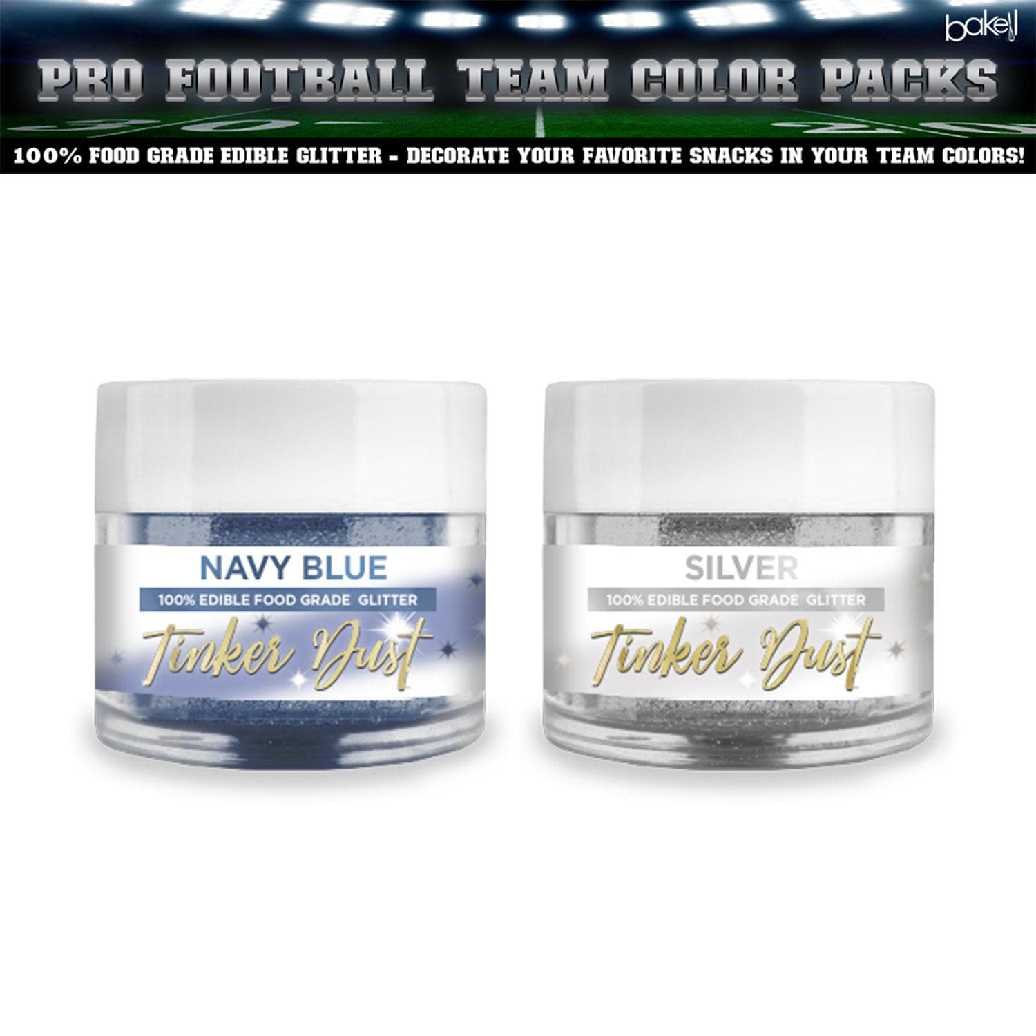Buy Navy Blue & Silver Glitter - Save 15% Cowboys SuperBowl - Bakell