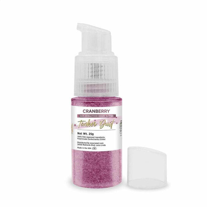 Cranberry Edible Glitter Spray 25g Pump | Tinker Dust | Bakell