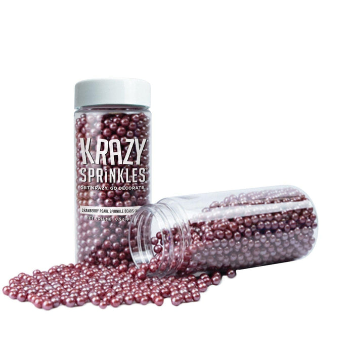 Cranberry Pearl 4mm Beads Krazy Sprinkles® | #1 site for sprinkles
