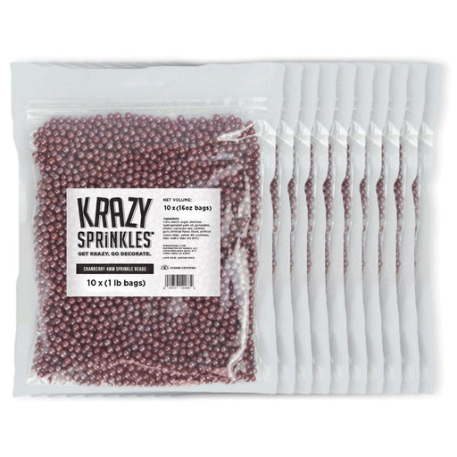 Cranberry Pearl 4mm Beads by Krazy Sprinkles®|Wholesale Sprinkles