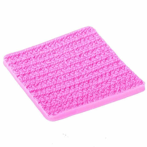 Buy Crochet Fabric Pattern Silicone Mold | 4 Inch from Bakell