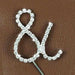 Crystal Monogram Topper - Small - "AND" | Bakell