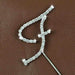 Crystal Monogram Topper - Small - F-Cake Toppers-bakell