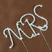 Crystal Monogram Topper - Small - "MRS" (DISCONTINUED) | Bakell