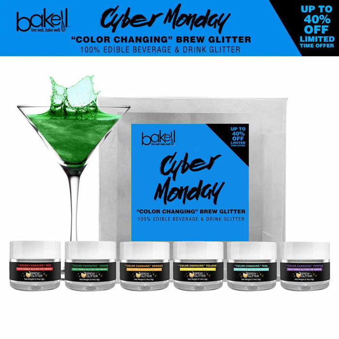 Cyber Monday  6 PC Color Changing Brew Glitter Set | Bakell