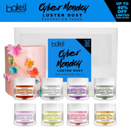 Cyber Monday 8 PC Luster Dust Set B | Neon Green & More | Bakell