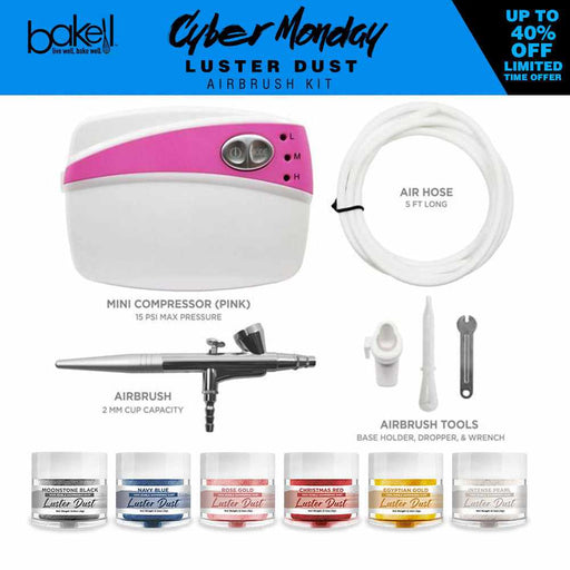 Buy our Cyber Monday  Pink Airbrush Gun Kit | Best Prices | Bakell