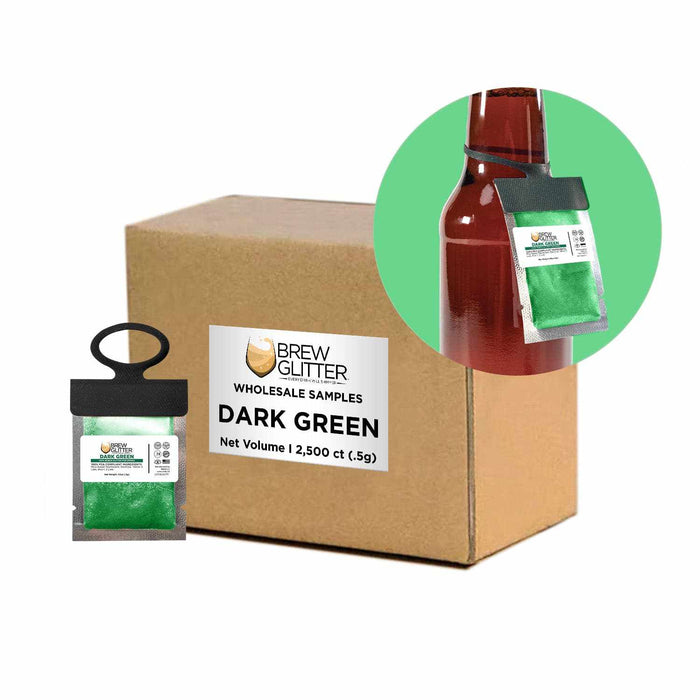 Dark Green Wholesale Brew Glitter Hang Tags  Neckers | Bakell