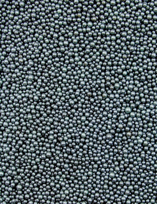 Dark Silver Pearl Mini Sprinkle Beads Wholesale (24 units per/ case) | Bakell