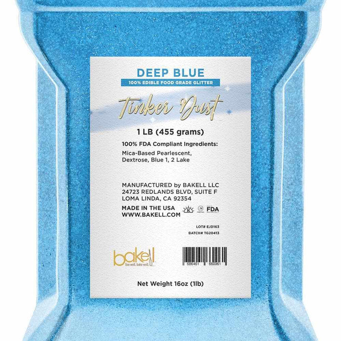Deep Blue Tinker Dust, Bulk | #1 Site for Edible Glitters & Dusts