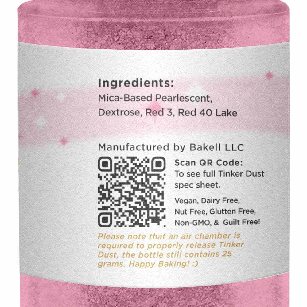 Deep Pink Edible Glitter Spray 25g Pump | Tinker Dust | Bakell