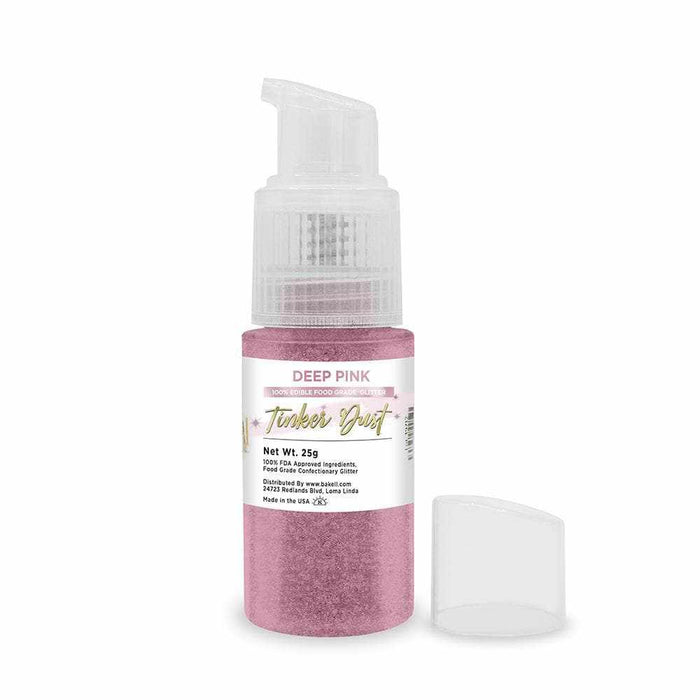 Deep Pink Edible Glitter Spray 25g Pump, Tinker Dust
