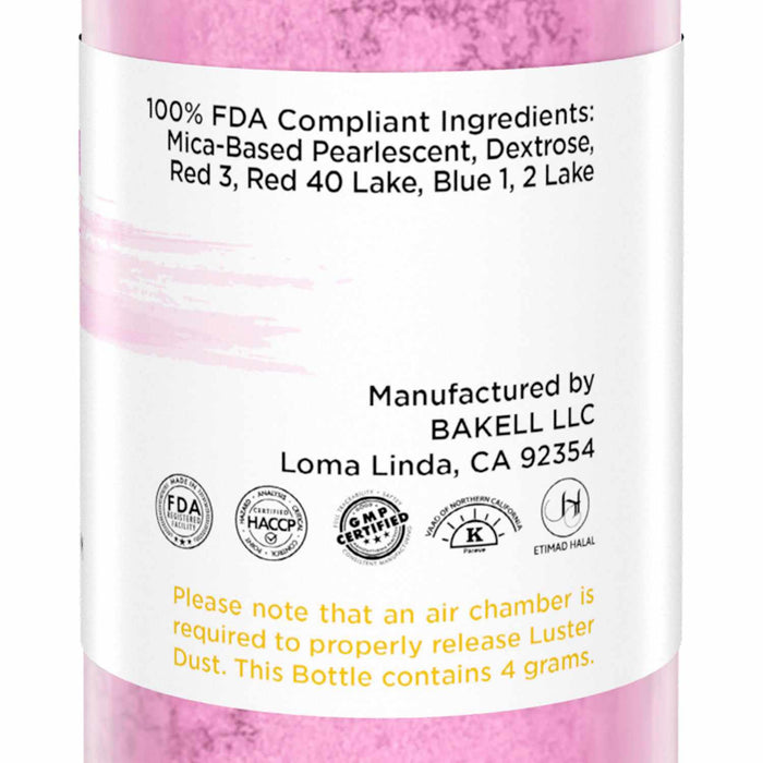 Deep Pink Luster Dust 4g Mini Pump-Luster Dusts_4GPump-bakell