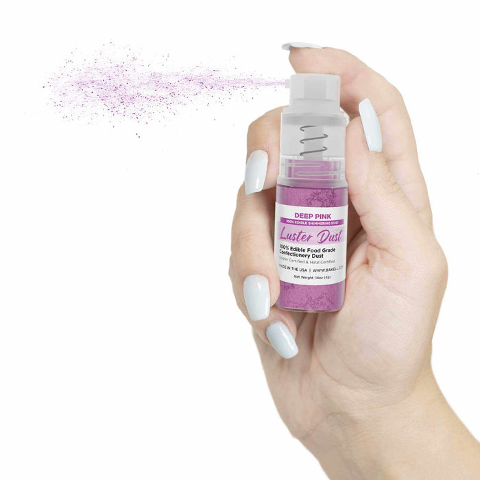 Buy Direct From Manufacturer | Pink Edible Glitter Luster Dust Pumps